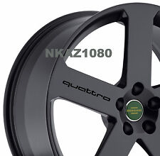AUDI QUATTRO Vinyl Wheels Decal sticker Sport Racing Wheel emblem Rims BLACK picture