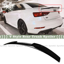 FITS 14-2020 AUDI A3 A3 S3 RS3 SEDAN GLOSS BLACK V STYLE REAR TRUNK SPOILER WING picture