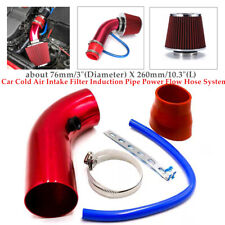 76mm Car Cold Air Intake Filter Induction Aluminum Pipe Power Flow Hose System picture