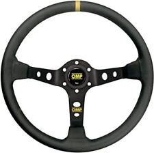 OMP Dished Steering Wheel Corsica 330/Black In Suede Leather With Anodized picture