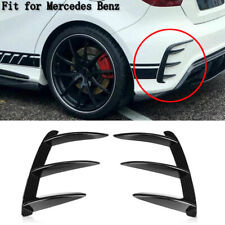 Pair Gloss Black Front Bumper Splitter Canard For Benz W176 A200 A250 A260 AMG picture