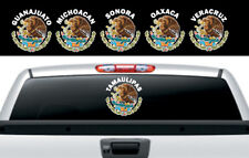 Mexican Flag Eagle States  Aguila Decal Car Window Laptop Vinyl Sticker  Escudo  picture