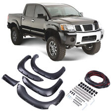 Pocket Front & Rear Fender Flares For 04-14 Nissan Titan with Lockbox Only picture