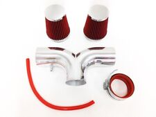 DUAL RED For 2001-2004 Chevy Corvette C5 5.7L V8 Twin Air Intake Kit + Filter picture