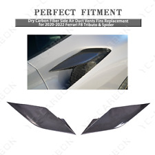 DRY Carbon Side Air Vents Fins Replacement for 20-22 Ferrari F8 Tributo &Spider picture