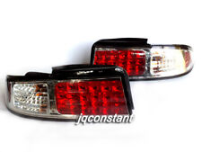 Crystal LED Tail Lights CHROME for NISSAN SILVIA S14 200SX 1993-1998 Coupe 2D picture
