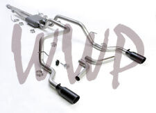 Stainless Steel Dual CatBack Exhaust System Black Tip FOR 09-21 Toyota Tundra V8 picture