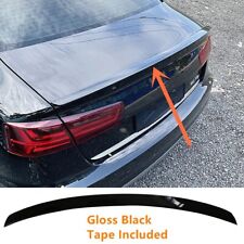 FIT FOR 2012-18 AUDI A6 S6 C7 SEDAN GLOSS BLACK S6-STYLE REAR TRUNK SPOILER WING picture