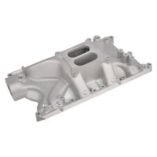 Intake Manifold Satin Aluminum Carb For SBF Small Block Ford Windsor V8 5.8L351W picture
