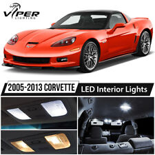 2005-2013 Chevrolet Corvette C6 White LED Interior Lights Package Kit picture