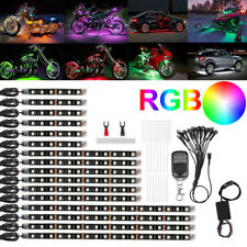 RGB LED Strip Under Car Motorcycle Tube Underglow Underbody System Neon Light picture