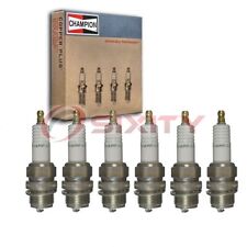 6 pc Champion Industrial Spark Plugs for 1914-1924 Studebaker Light Six di picture