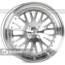 CIRCUIT PERFORMANCE CP21 17X8 4X100 +35 SILVER/MACHINED WHEELS (SET OF 4) MESH picture