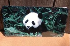 Panda Bear Novelty Metal License Plate Auto Car Truck Tag picture