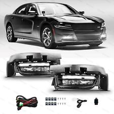 For 2015-2020 Dodge Charger LED Fog Lights Front Bumper Lamps+Wiring picture