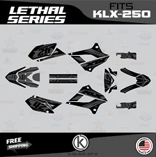 Graphics Kit for Kawasaki KLX250 (2008-2020) KLX 250 Lethal Series - Smoke picture