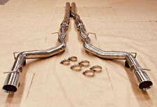 HEMI 05-10 FOR Dodge 5.7L Exhaust System Stainless Steel Catback + Single TIPS picture