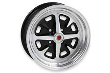 Legendary Wheel Magnum 400 Gloss Black w Machined Face 15x6 In for 74-93 Mustang picture