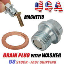MAGNETIC Oil Drain Plug Bolt & Washer MDP541S For 09-16 Mazda 3 Miata RX-8 CX-5 picture