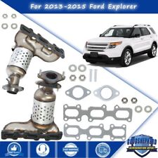 2Pcs Exhaust Catalytic Converter For 2013-2015 Ford Explorer Front Left & Right picture