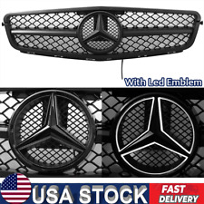 AMG Style Grill Black Grille For Mercedes Benz W204 C180 C250 C300 C350 2008-14 picture