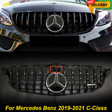 LED GT R Grill Grille For Mercedes W205 C250 C200 C300 C43 AMG 2019 2020 2021 picture