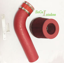 Red Air Intake Kit & Filter for 1989-1992 Ford Probe 2.2L L4 picture