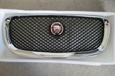 JAGUAR XF 2012-2015 FACELIFT BLACK /CHROME MESH FRONT GRILLE WITH BADGE picture