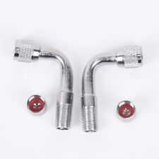 2x 90??Angle Tyre Valve Extension Adaptor Motorcycle Car Bike Tire Stem Extender picture