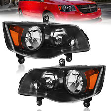 2X Headlights For 11-20 Dodge Grand Caravan 08-16 Chrysler Town & Country 4-Door picture