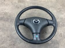 1999-2005 Mazda Miata Mx5 Oem Black Leather Steering Wheel Horn NB 99-05 *READ* picture