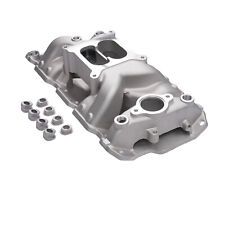 Aluminum Dual Plane Air Gap Intake Manifold 22026 For SBC Chevy 350 Small Block picture