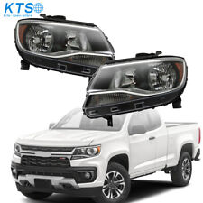 Right+Left Headlight For 2015-2022 Chevy Colorado Projector Halogen Clear Lens picture