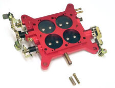 Performance 850 Carburetor Base Plate Holley Quickfuel Double Pumpers Carb RED picture