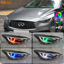 For Infiniti QX30 Q30 2017 - 2019 Multi Color RGB LED Angel Eyes Bluetooth APP picture