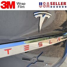 Tesla Model S / Model X Tailgate Trunk Badge Letters 3M Decal Sticker 2pc - Sets picture