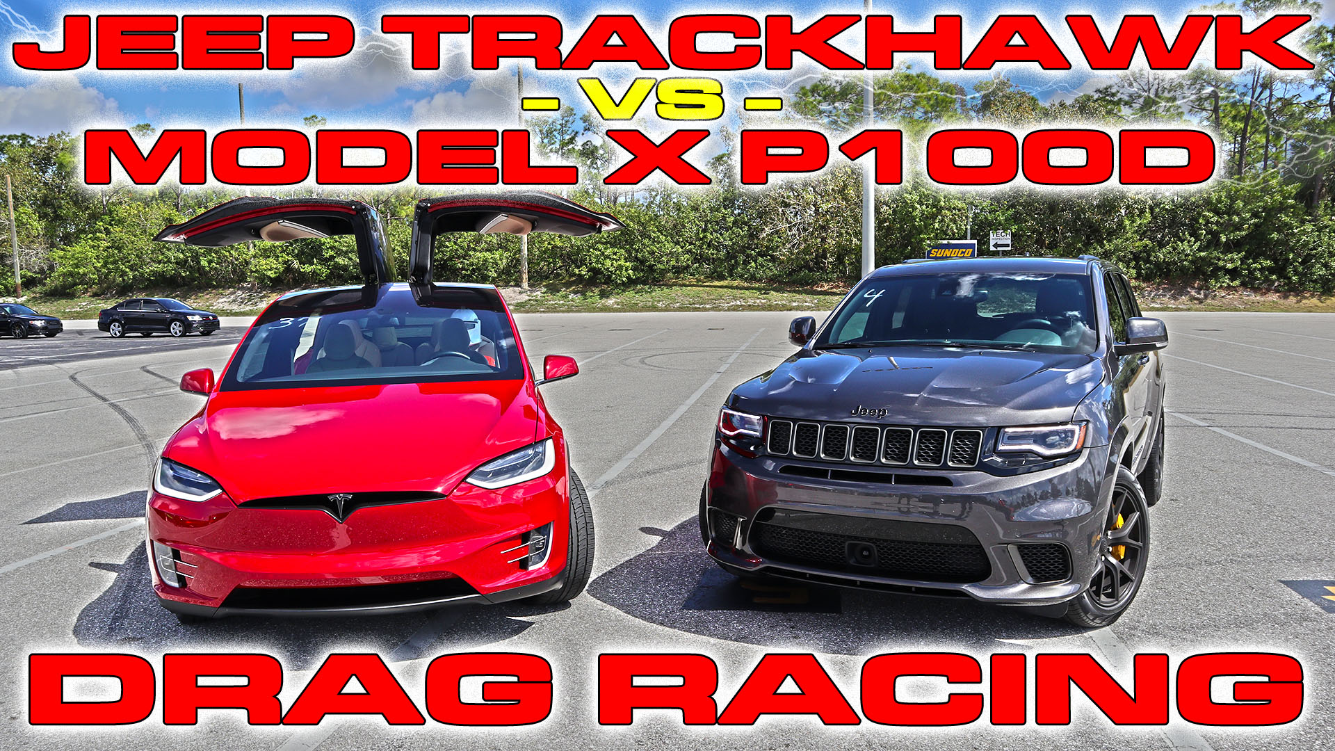 Jeep Trackhawk vs Tesla Model X P100D