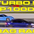 Porsche 911 Turbo S vs Tesla Model S P100D Drag Racing 1/4 MIle