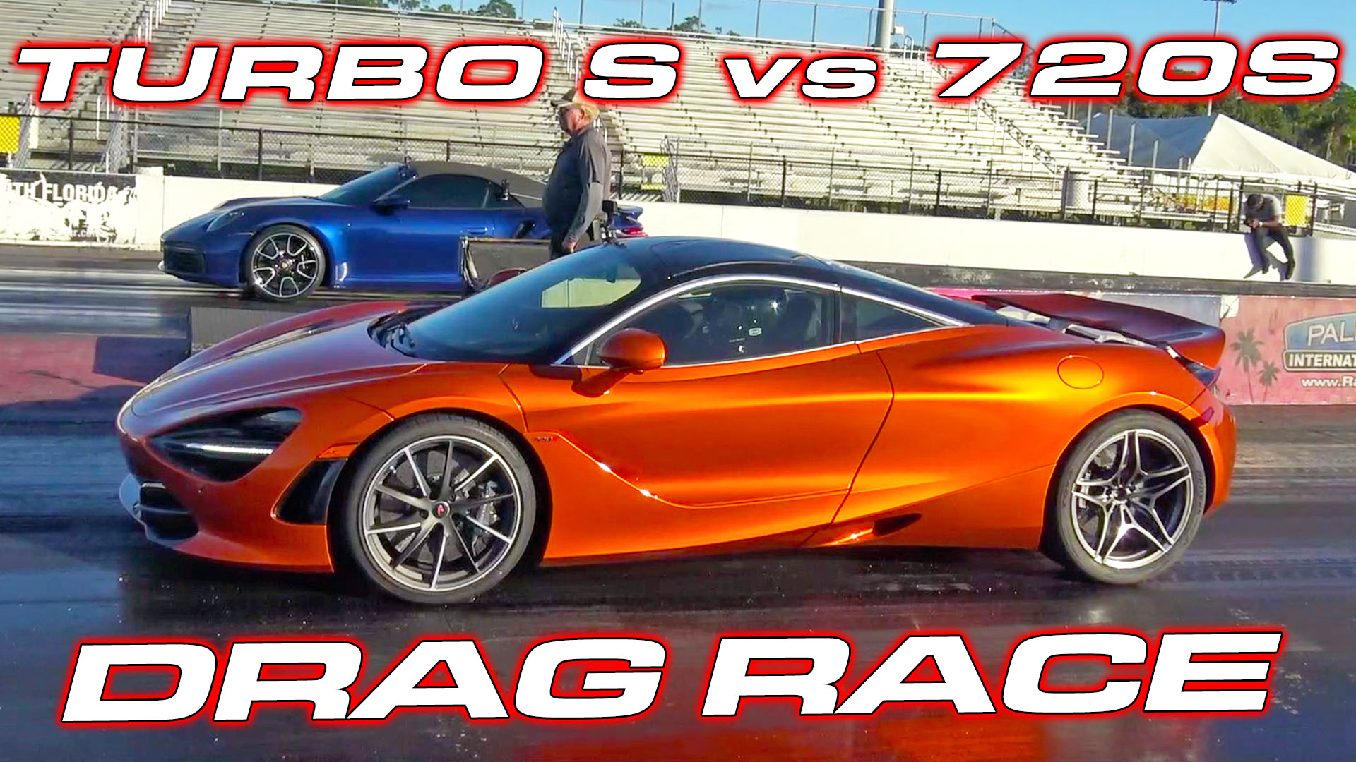 Turbo S vs 720s Drag Race