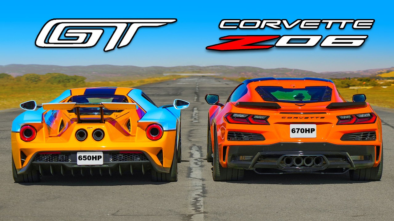 Drag Race – Chevrolet C8 Corvette Z06 vs. Ford GT