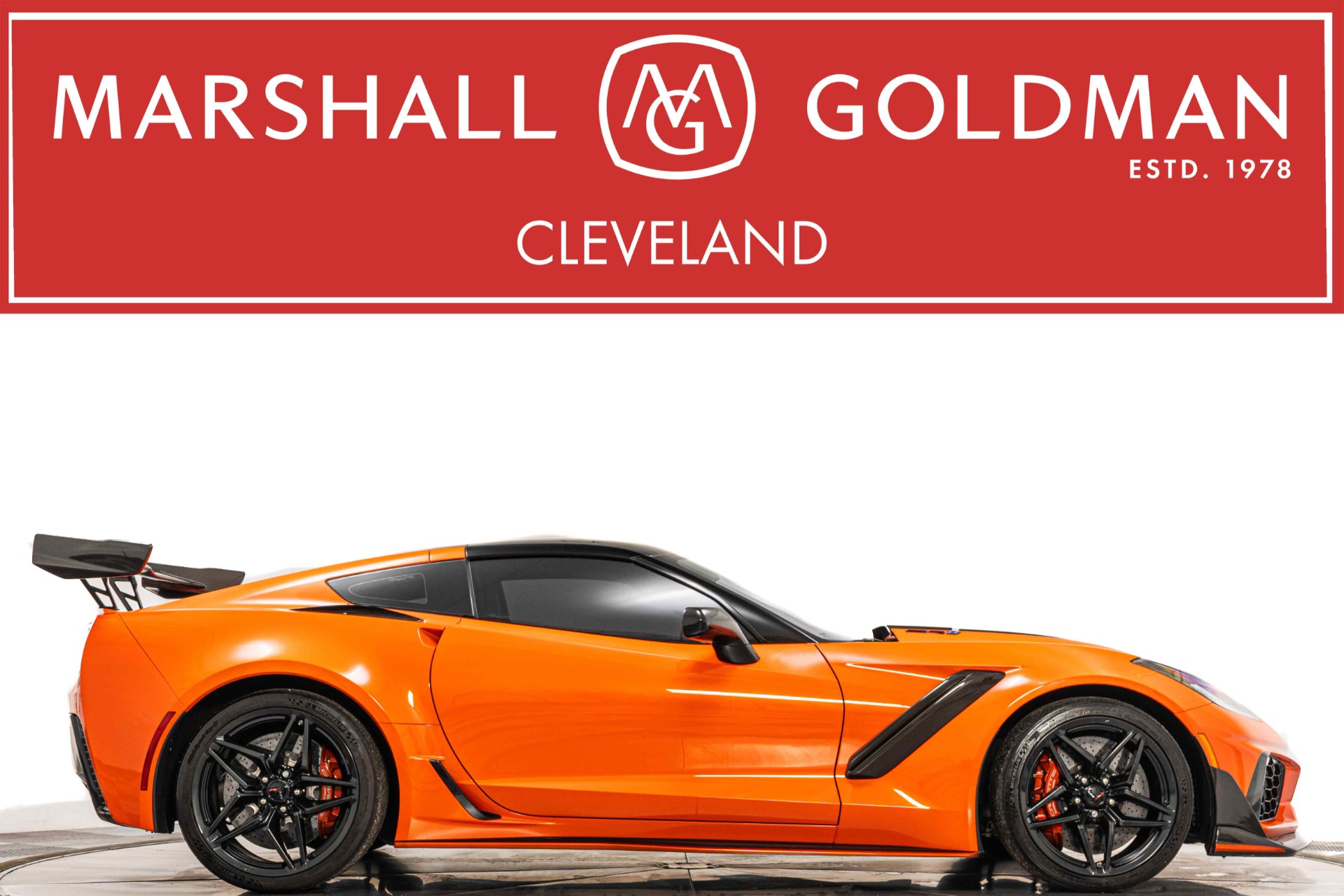 View this 2019 Chevrolet Corvette ZR1 -Sebring Orange Studio Design Package, ZTK, 3ZR Packages for sale at Marshall Goldman Motorcars 2019 Chevrolet Corvette ZR1 -Sebring Orange Studio Design Package, ZTK, 3ZR Packages for sale - $177,950 at Marshall Goldman Motorcars in Cleveland