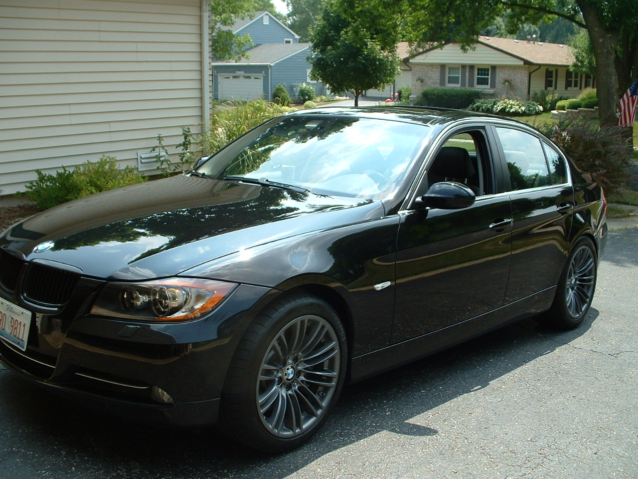 Black 2007 BMW 335i 6MT Sedan JB4