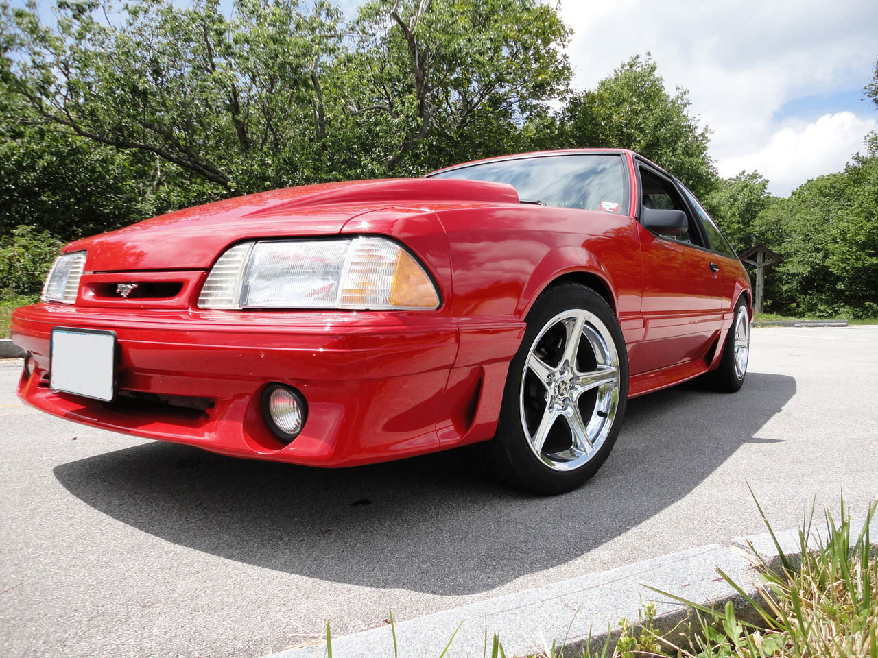 Corvette Victory Red 1989 Ford Mustang GT