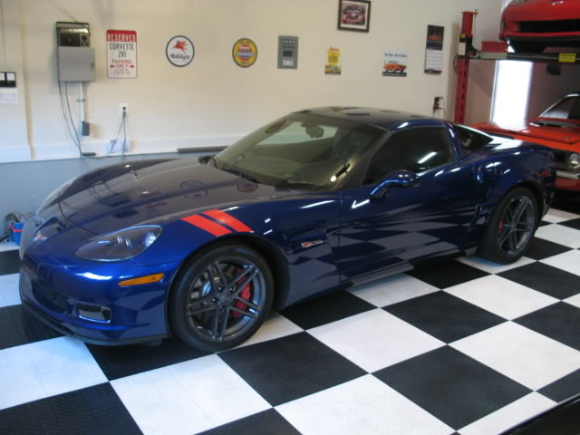 2008 dark blue Chevrolet Corvette c6 zo6 picture, mods, upgrades