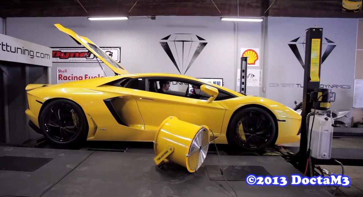 Yellow 2012 Lamborghini Aventador 