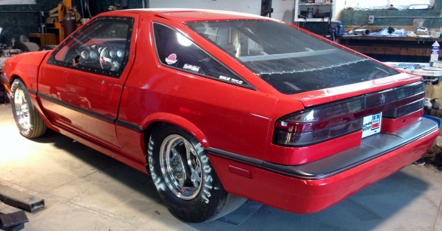 Red 1987 Dodge Daytona Shelby Z