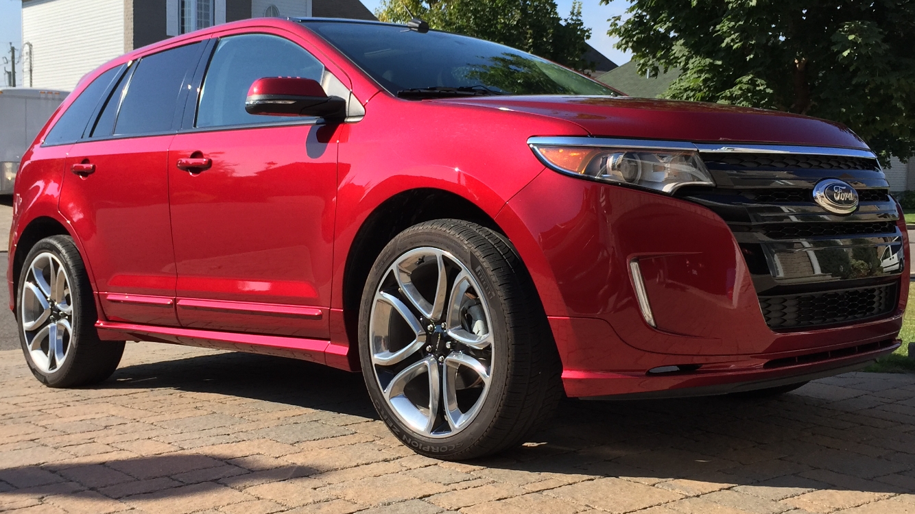 Red 2013 Ford Edge Sport AWD