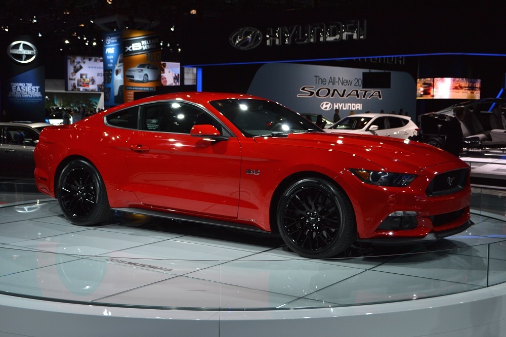 RED 2015 Ford Mustang ECOBOOST