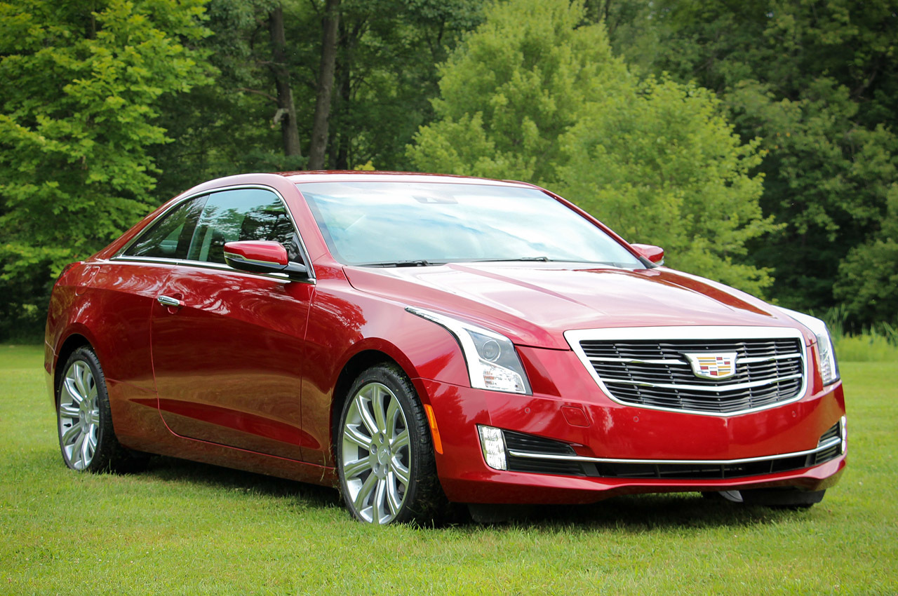 RED 2015 Cadillac ATS COUPE 3.6