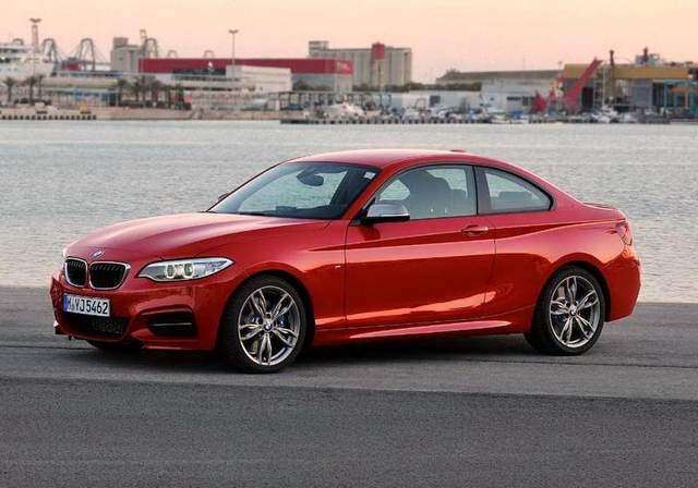 RED 2015 BMW 228i COUPE